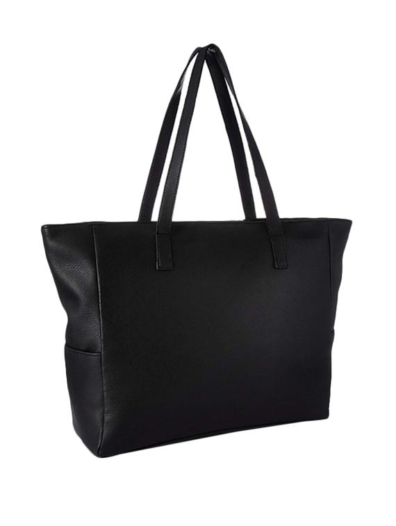 black leatherette (pu) regular handbag - 16706910 - Zoom Image - 2