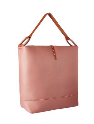 pink leatherette (pu) hobo handbag - 16706913 - Standard Image - 2
