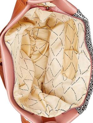 pink leatherette (pu) hobo handbag - 16706913 - Standard Image - 3
