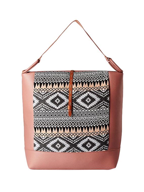 pink leatherette (pu) hobo handbag - 16706913 - Zoom Image - 1