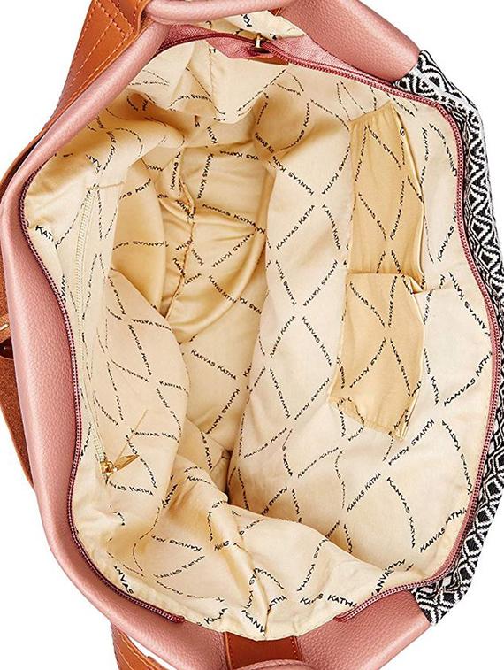pink leatherette (pu) hobo handbag - 16706913 - Zoom Image - 3