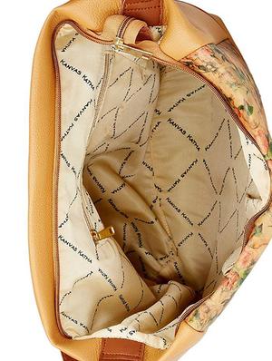 brown leatherette (pu) hobo handbag - 16706917 - Standard Image - 3