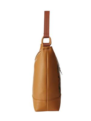 brown leatherette (pu) hobo handbag - 16706917 - Standard Image - 4