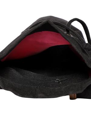 black canvas regular pouch - 16706971 - Standard Image - 3