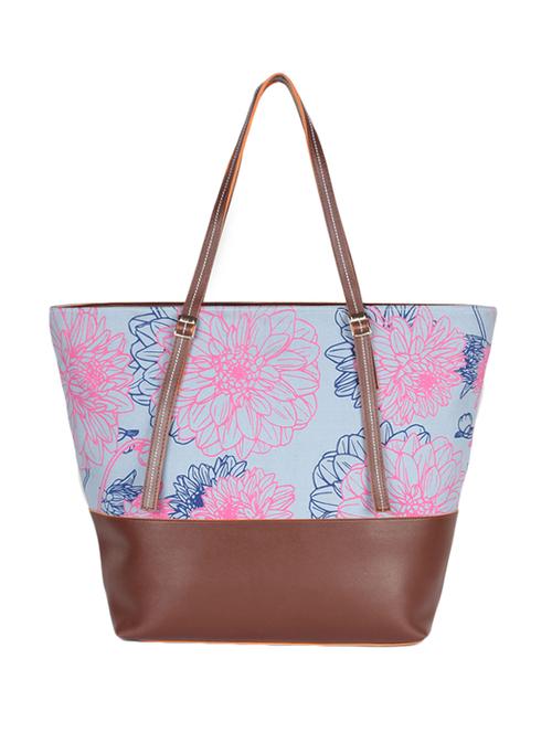 multi colored canvas regular tote - 16706975 - Standard Image - 1