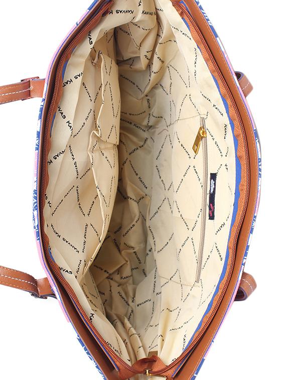 multi colored canvas regular tote - 16706975 - Zoom Image - 3