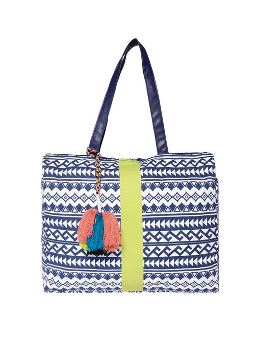 multi colored canvas regular shopping bag - 16707031 - Standard Image - 1