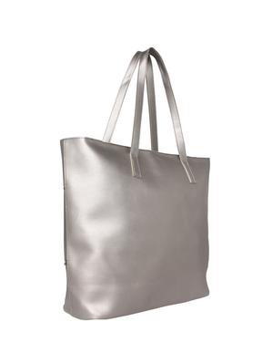 silver leatherette (pu) regular tote - 16707065 - Standard Image - 2