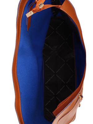 tan leatherette (pu) regular tote - 16707066 - Standard Image - 3
