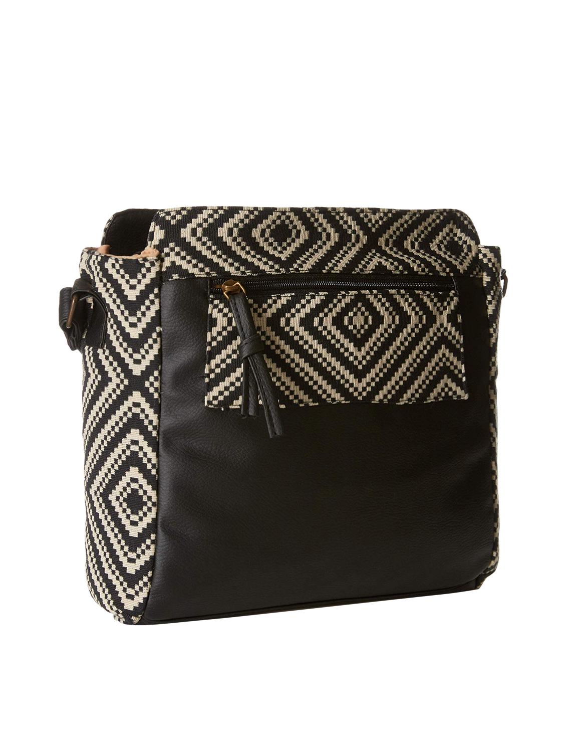 black leatherette (pu) regular sling bag - 16707137 - Zoom Image - 2