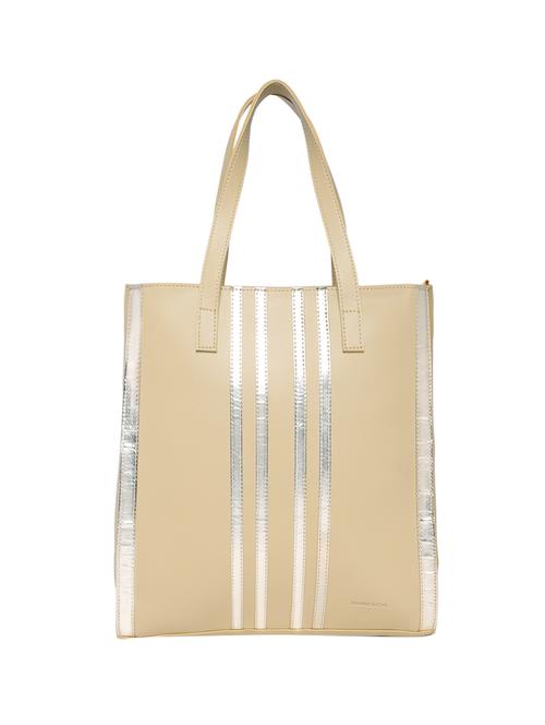 beige leatherette (pu) regular tote - 16707162 - Standard Image - 1