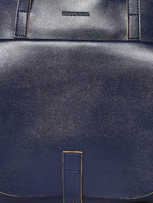 blue leatherette (pu) regular tote - 16707205 - Standard Image - 5