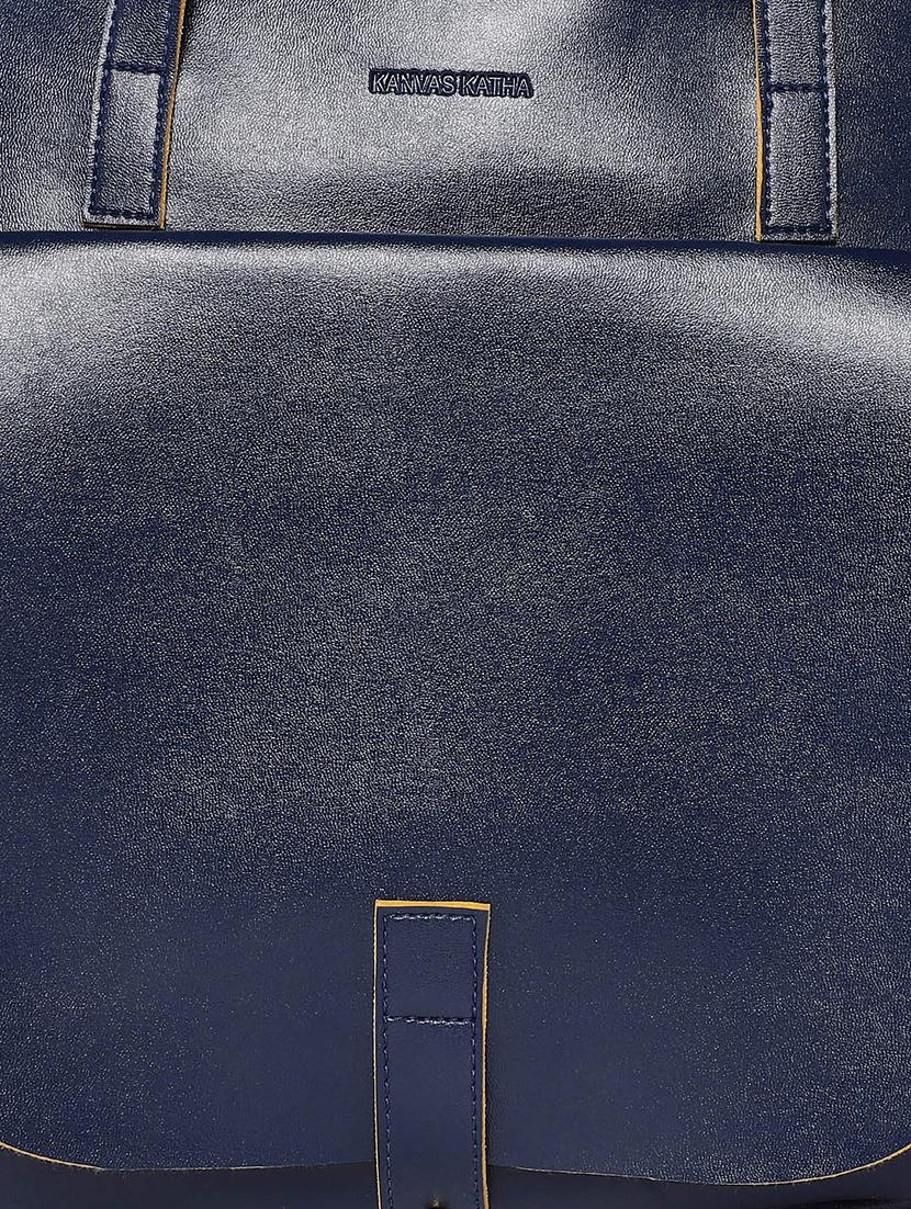 blue leatherette (pu) regular tote - 16707205 - Zoom Image - 5