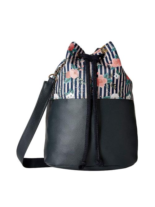 black canvas regular sling bag - 16707272 - Standard Image - 1