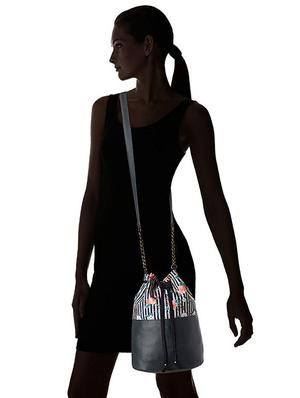 black canvas regular sling bag - 16707272 - Standard Image - 5