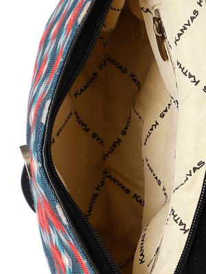 blue canvas regular sling bag - 16707334 - Standard Image - 3