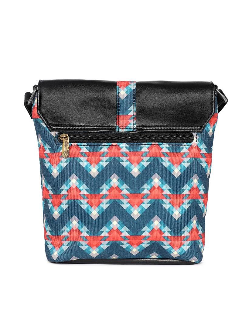 blue canvas regular sling bag - 16707334 - Zoom Image - 2