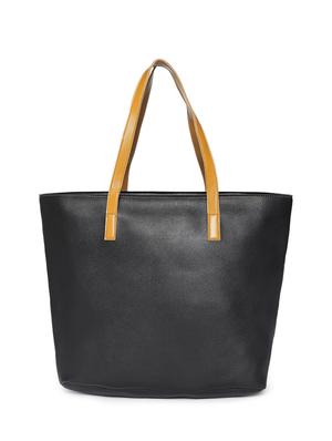 black leatherette regular tote - 16707360 - Standard Image - 2