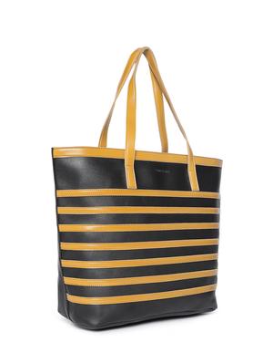 black leatherette regular tote - 16707360 - Standard Image - 4