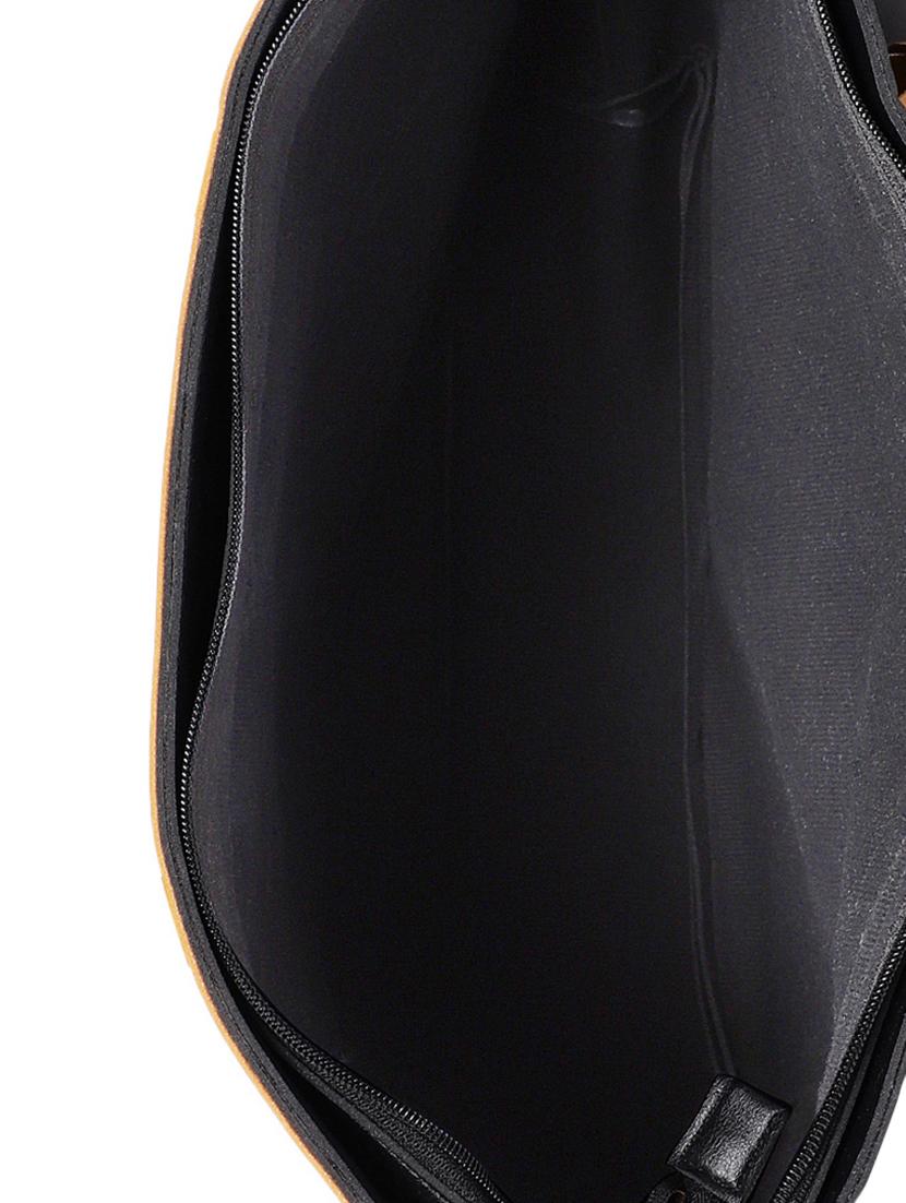black leatherette regular tote - 16707360 - Zoom Image - 3