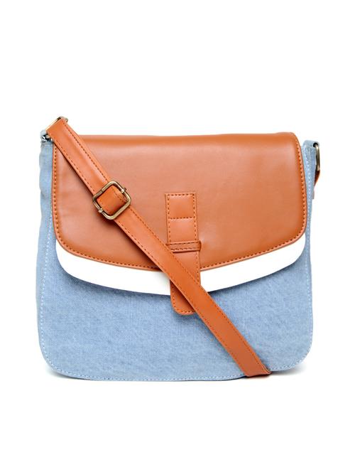 blue canvas regular sling bag - 16707370 - Standard Image - 1