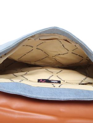 blue canvas regular sling bag - 16707370 - Standard Image - 3