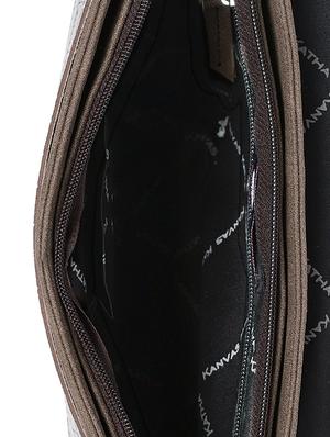 brown leatherette (pu) regular sling bag - 16707464 - Standard Image - 3