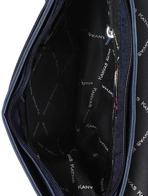 blue leatherette (pu) regular sling bag - 16707465 - Standard Image - 3