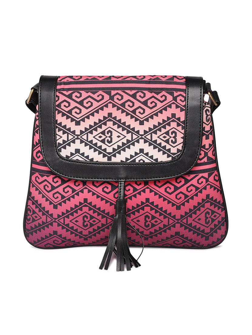 pink cotton polyester blend regular sling bag - 16707476 - Zoom Image - 1
