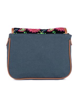 blue canvas regular sling bag - 16707496 - Standard Image - 2
