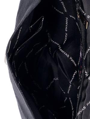 black canvas regular sling bag - 16707497 - Standard Image - 3