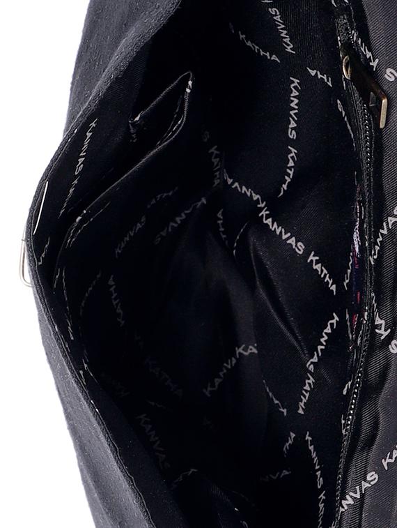 black canvas regular sling bag - 16707497 - Zoom Image - 3