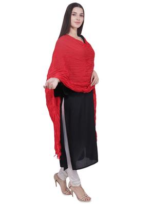 solid crinkled dupatta - 16707527 - Standard Image - 2