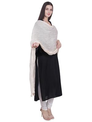 solid crinkled dupatta - 16707529 - Standard Image - 2