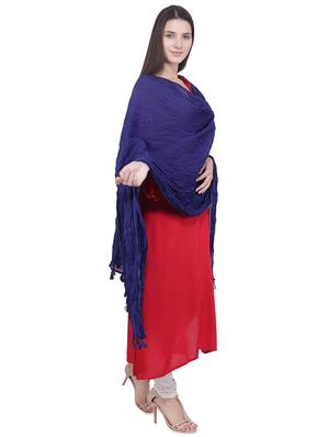 solid crinkled dupatta - 16707532 - Standard Image - 2