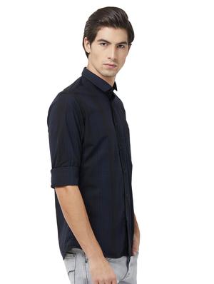 blue checkered casual shirt - 16707740 - Standard Image - 2