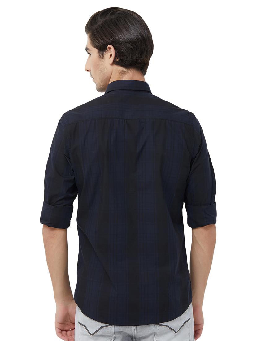 blue checkered casual shirt - 16707740 - Zoom Image - 3