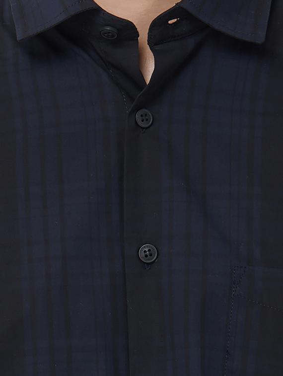 blue checkered casual shirt - 16707740 - Zoom Image - 5
