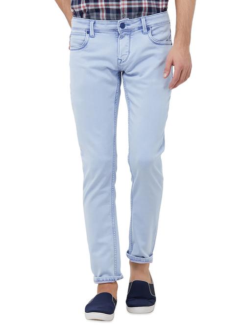 light blue solid pain jeans - 16707768 - Standard Image - 1