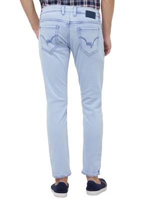 light blue solid pain jeans - 16707768 - Standard Image - 3