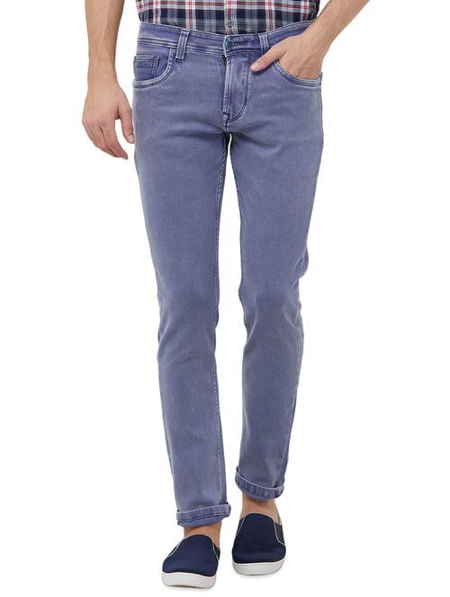 blue solid plain jeans - 16707781 - Standard Image - 1