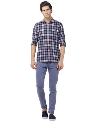 blue solid plain jeans - 16707781 - Standard Image - 4