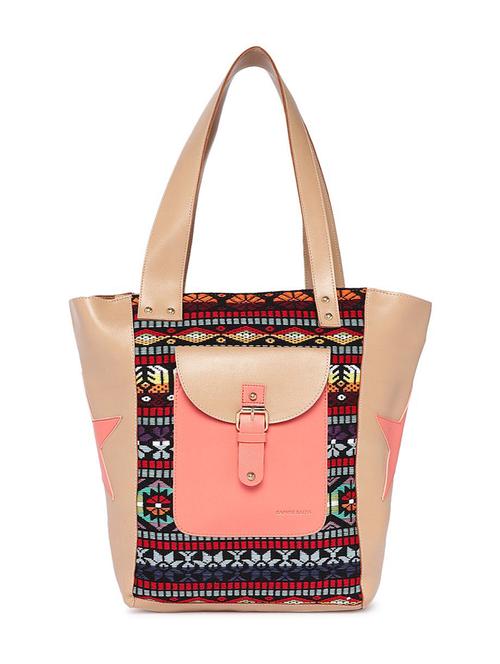 multi colored leather regular tote - 16707829 - Very Small Image - 1