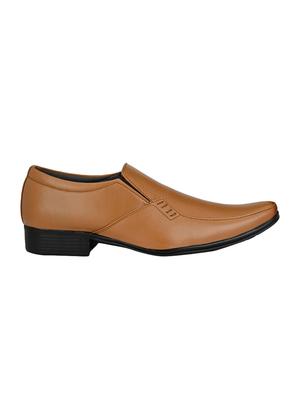 brown leatherette slip ons - 16707946 - Standard Image - 2