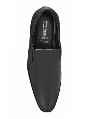 black letaherette slip ons - 16707949 - Standard Image - 4