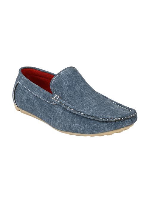 blue canva sslip on loafers - 16707958 - Standard Image - 1