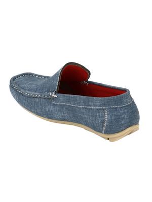 blue canva sslip on loafers - 16707958 - Standard Image - 3