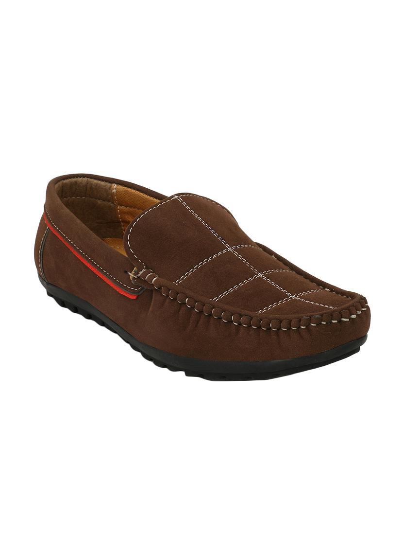 brown suede slip on loafers - 16707960 - Zoom Image - 1