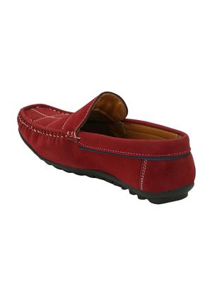 red suede slip on loafers - 16707961 - Standard Image - 3