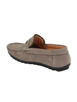 grey suede slip on loafers - 16707964 - Standard Image - 3